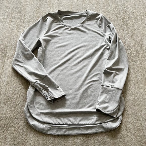 Athleta Uptempo Active Shirt Top M Gray - Picture 1 of 9